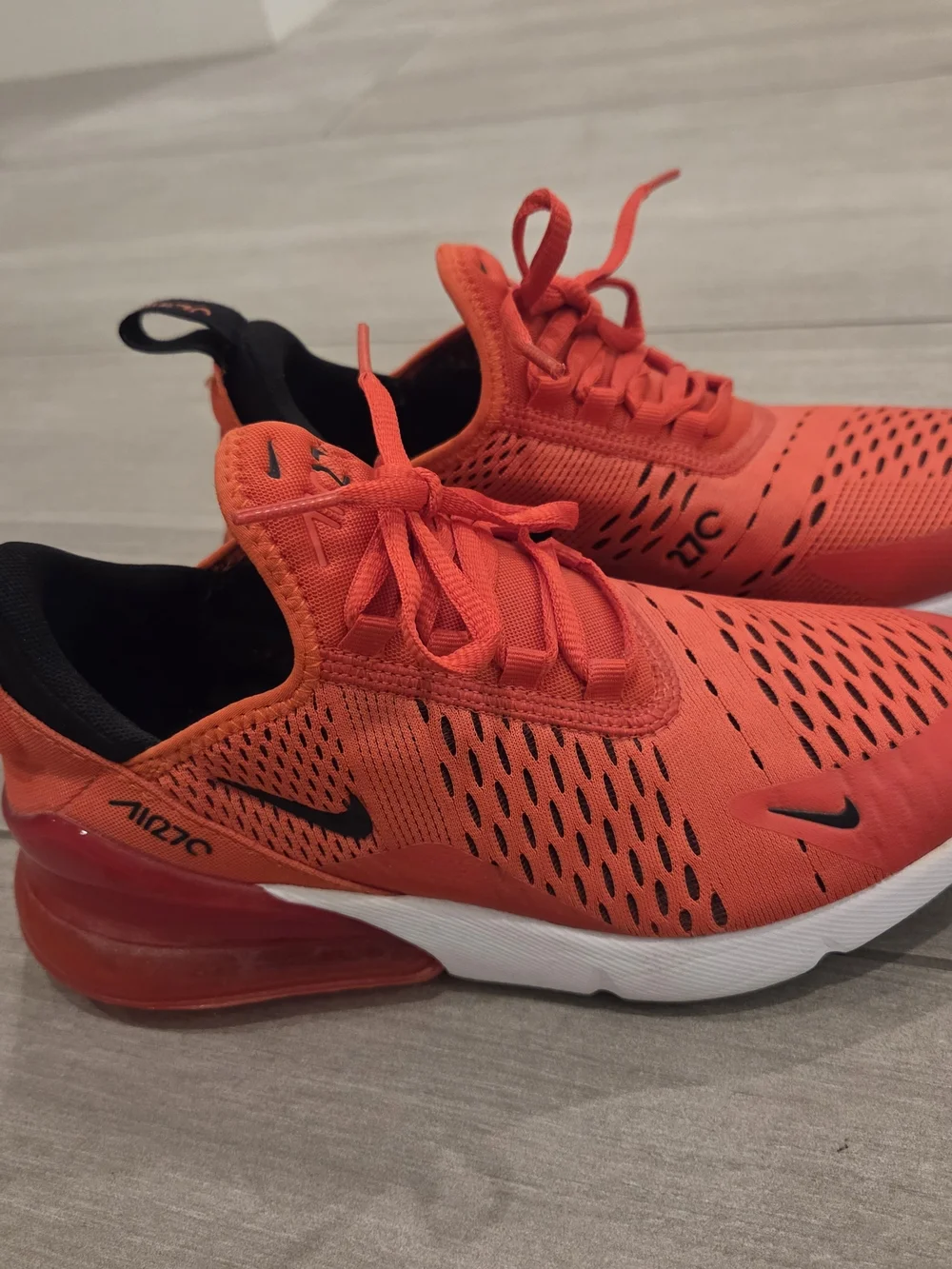 Nike Kids Air Max 270 Sneakers - Red with Black Accents
